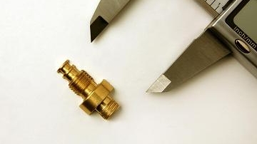 Brass Oxygen Fitting CNC Machined Brass Part